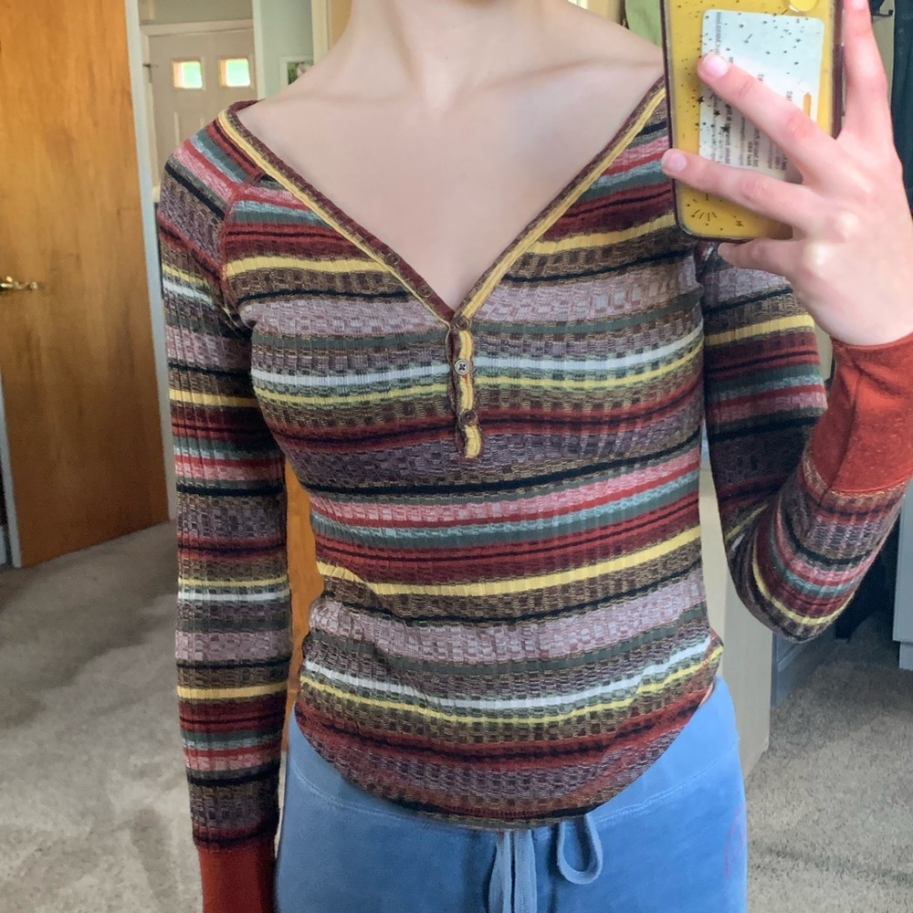 No Boundaries striped long sleeve